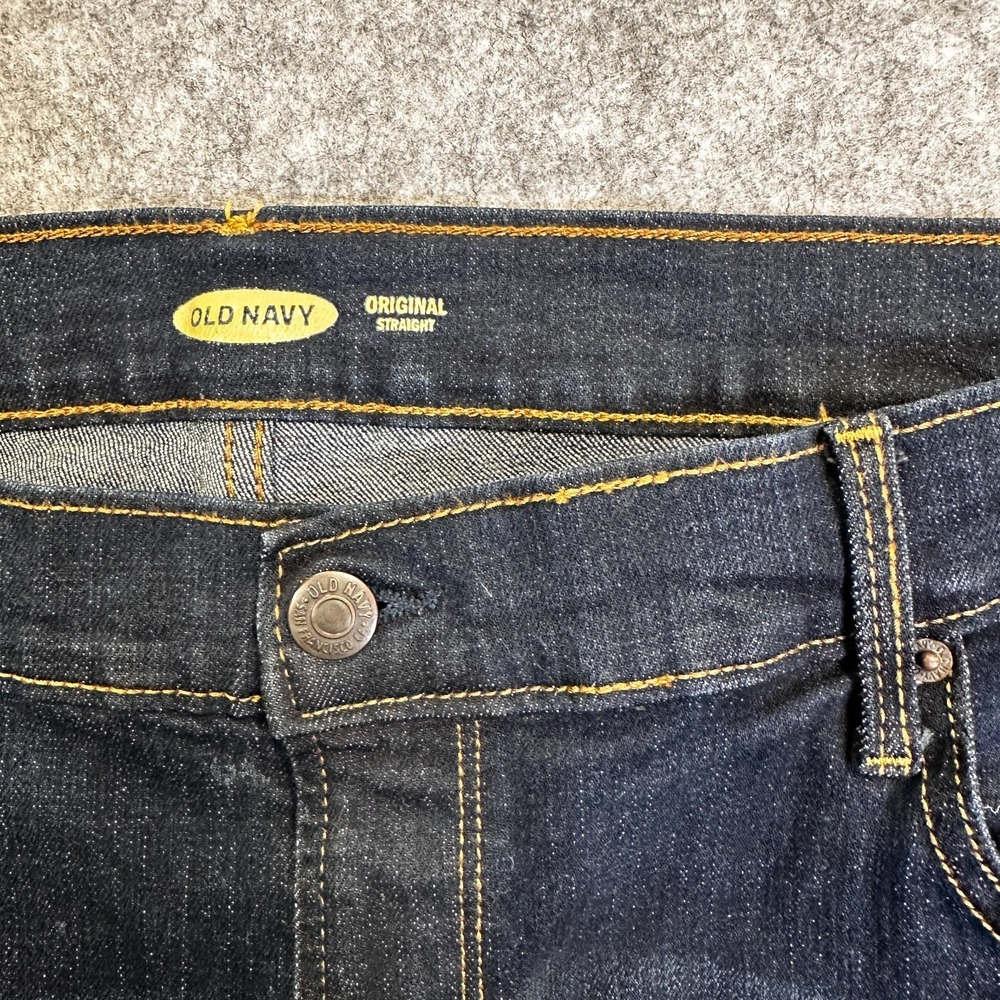 Old Navy Womens Original Straight Stretch Denim Jeans High Rise Blue Sz 16 Used - Picture 3 of 11